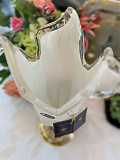 ВАЗА для цветов Белоснежный кварц/White Cristal  h=48см;d=22 см