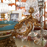 Фруктовница с бронзовыми ножками 53*21*h22см