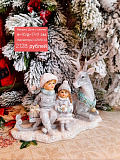 Фигурка Дети с оленем 17*11*h16см